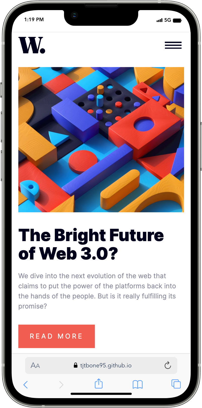 News Homepage Mobile